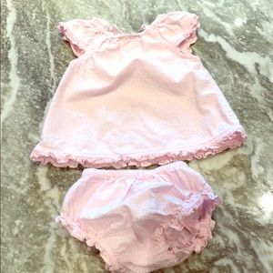 Vineyard Vines seersucker dress and bloomers